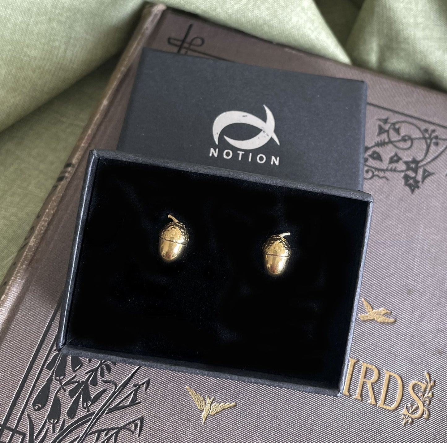 Gold Vermeil Acorn Stud Earrings
