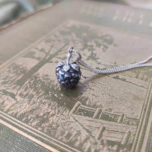 Blackberry charm pendant by Notion Jewellery.