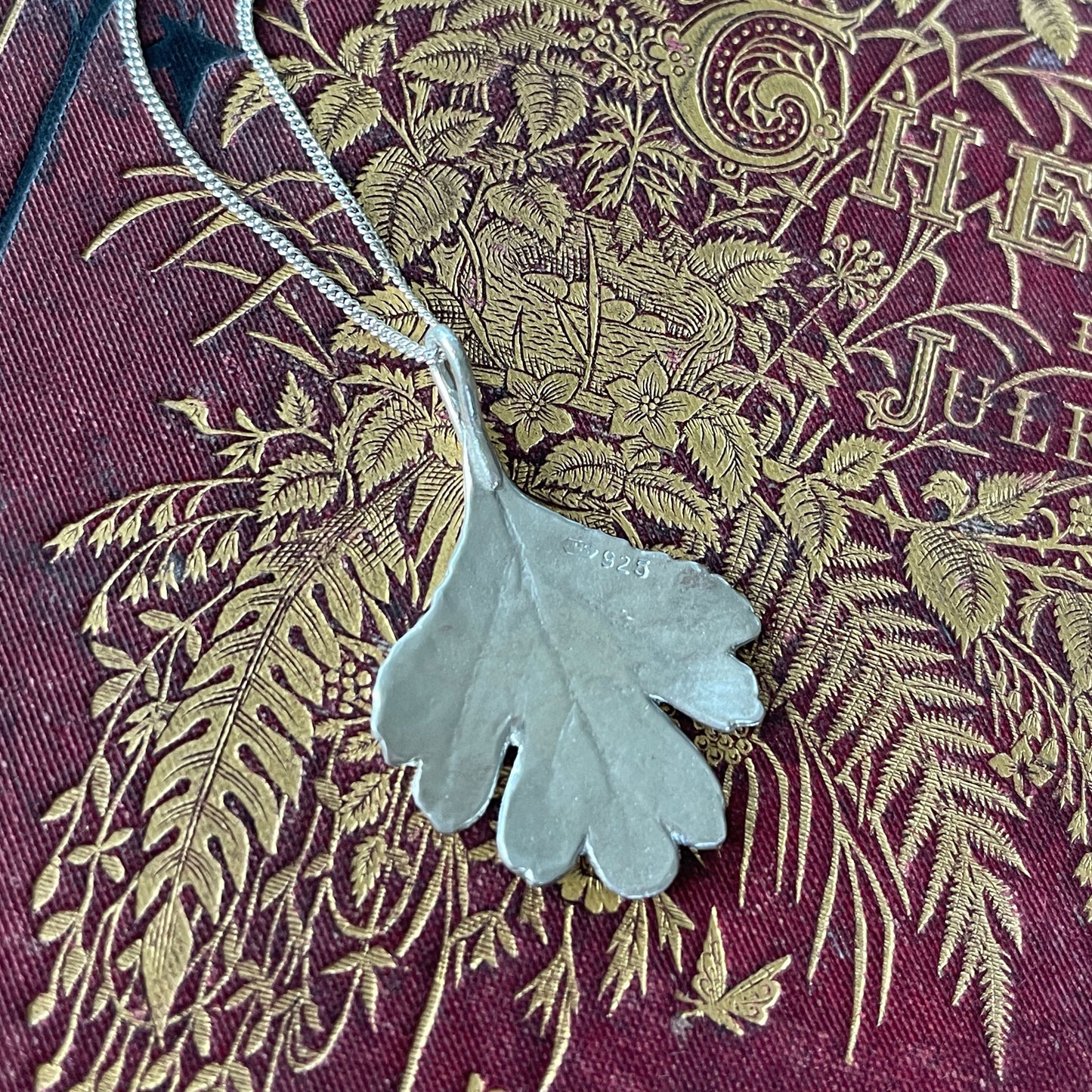 woodland inspired hawthorn pendant