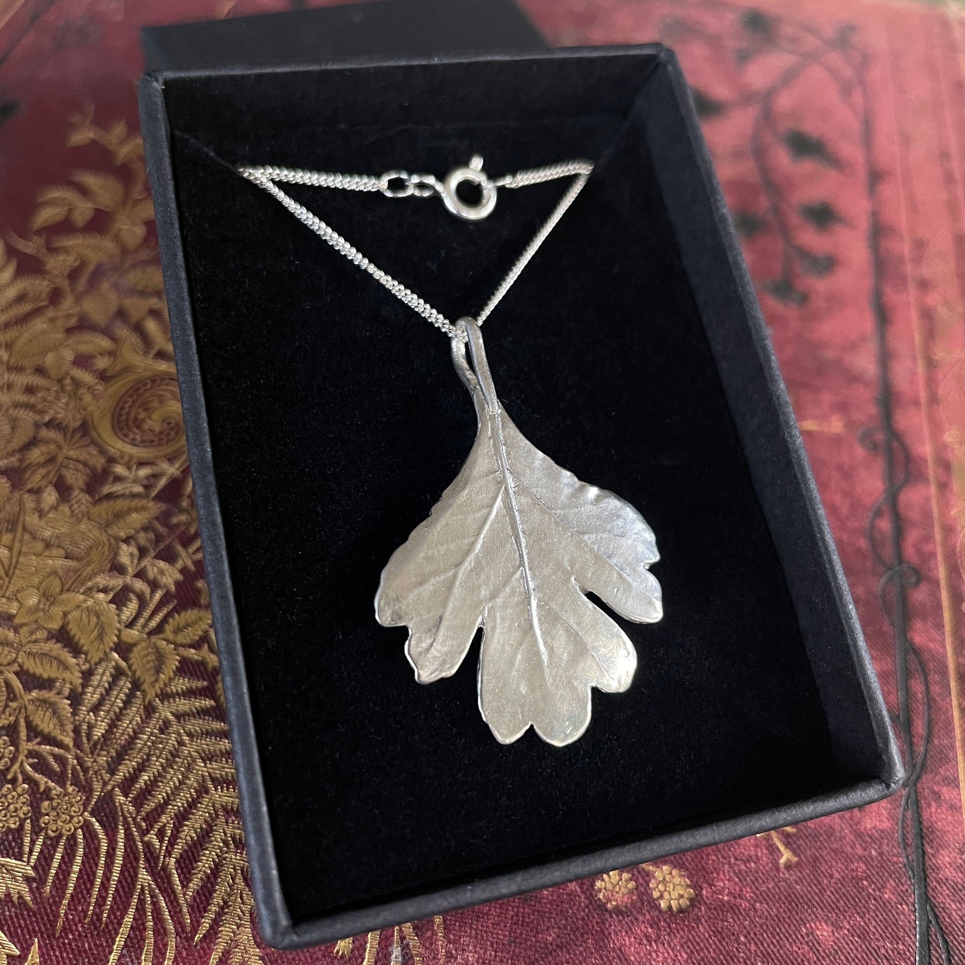 boxed hawthorn charm necklace by Notion Jewellery