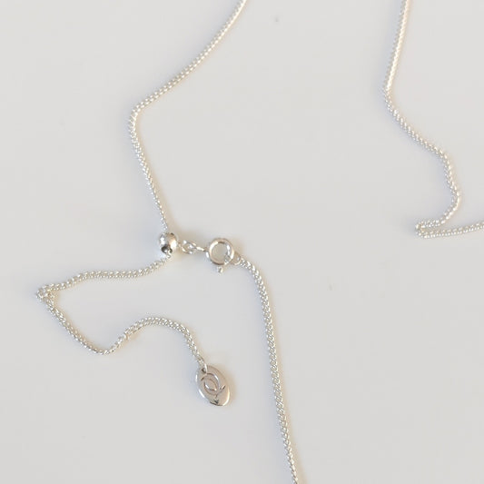 Adjustable silver chain by Notion Jewellery.