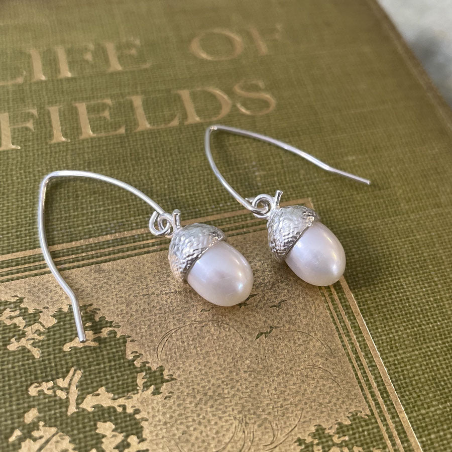 pearl drop earrings by Notion Jewellery