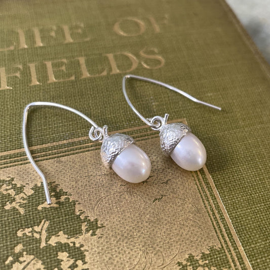 pearl drop earrings  by Notion Jewellery