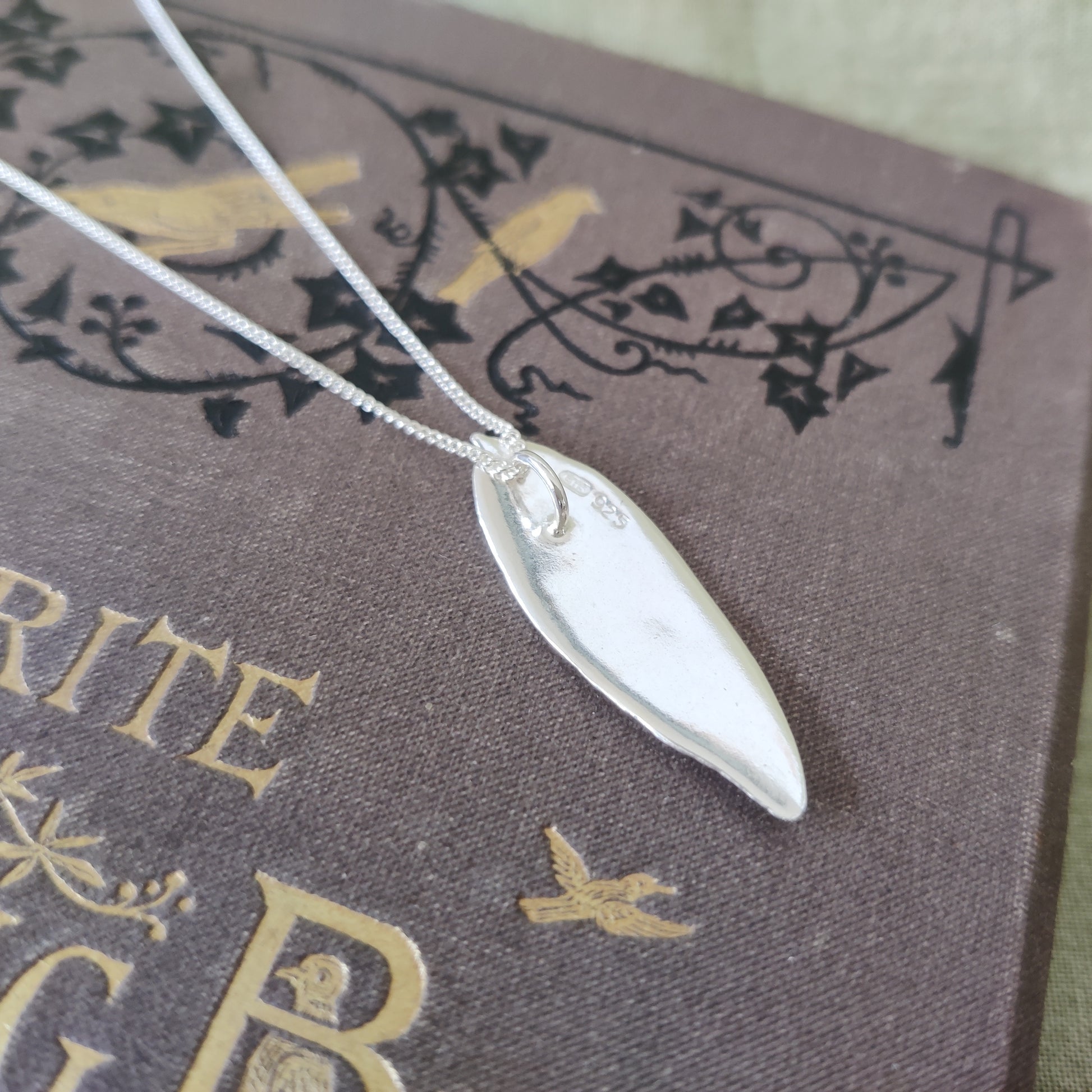 Sterling silver woodland inspired necklace by Notion Jewellery