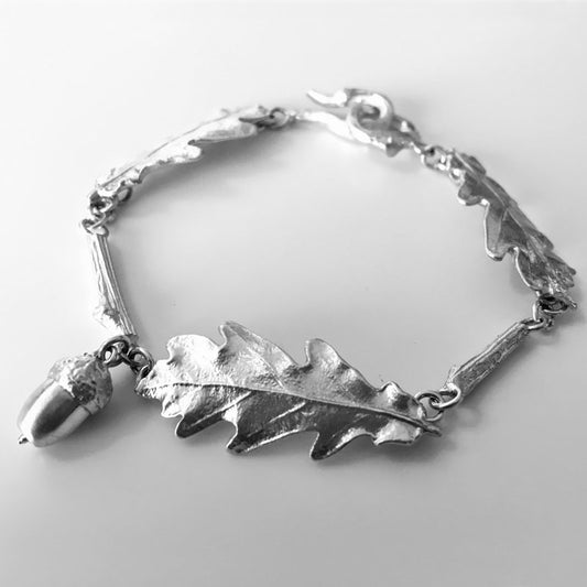 Multi leaf oak leaf bracelet
