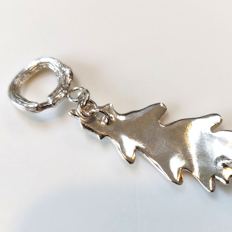 ring clasp - multi leaf oak leaf bracelet