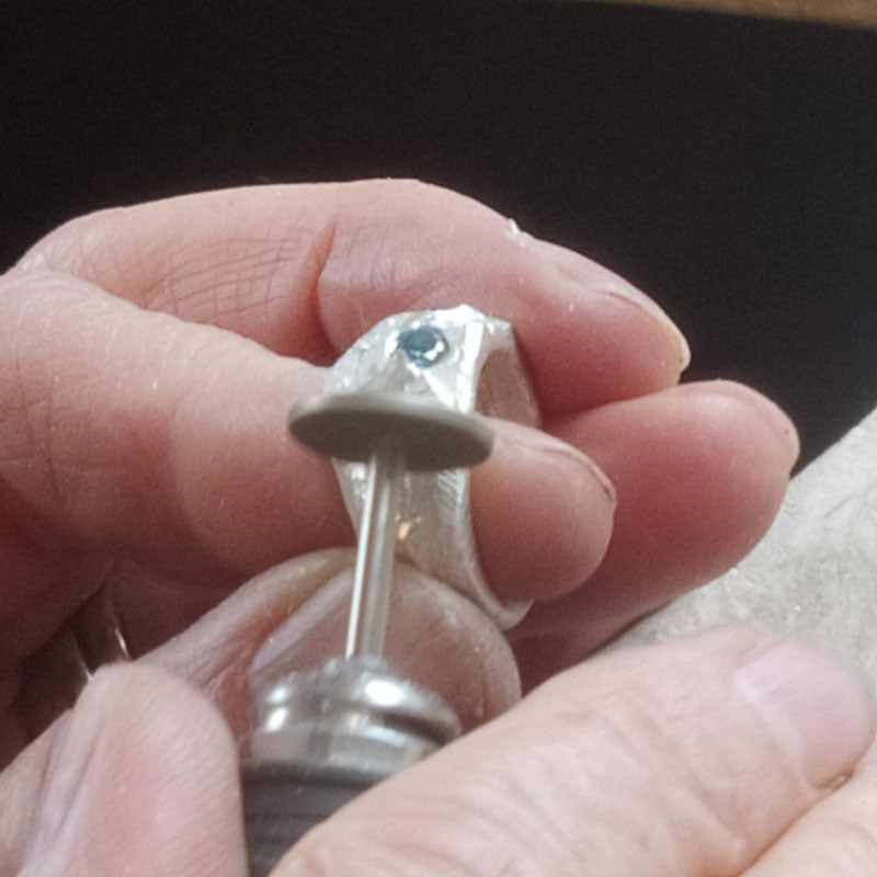 Working on a cast ring
