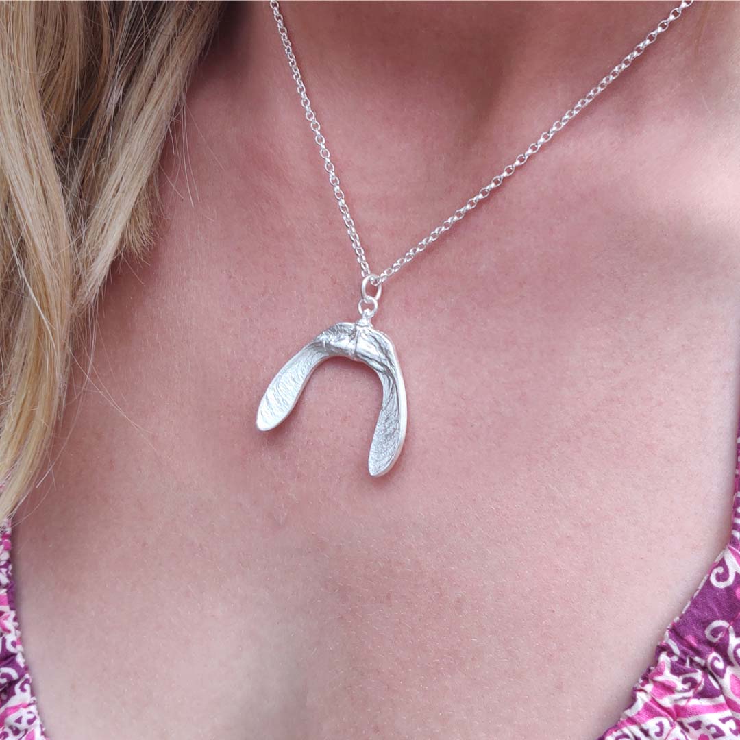 sycamore pendant on model