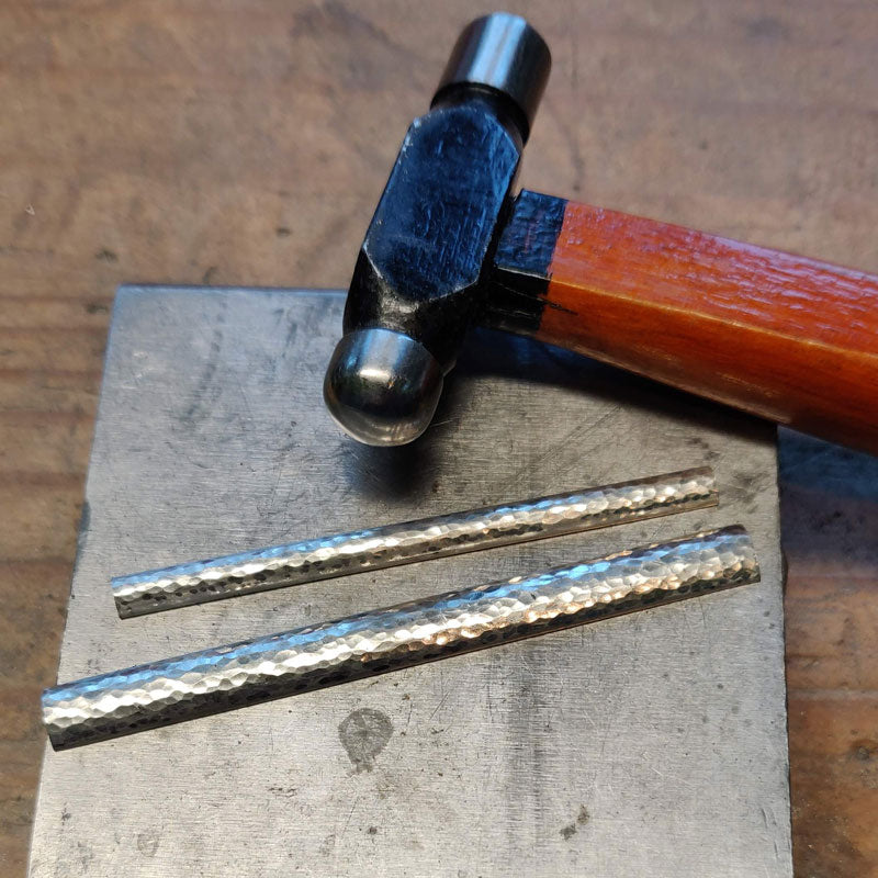 Texturing silver for workshop