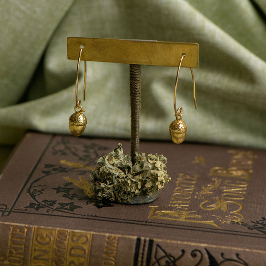 9ct gold drop earrings for women by Notion Jewellery