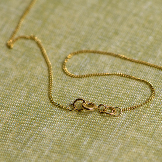 9ct gold curb chain by Notion Jewellery.
