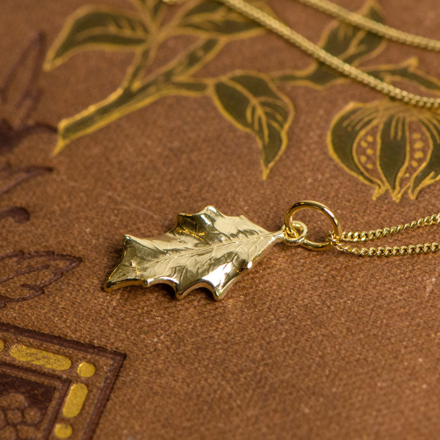Gold leaf pendant by Notion Jewellery
