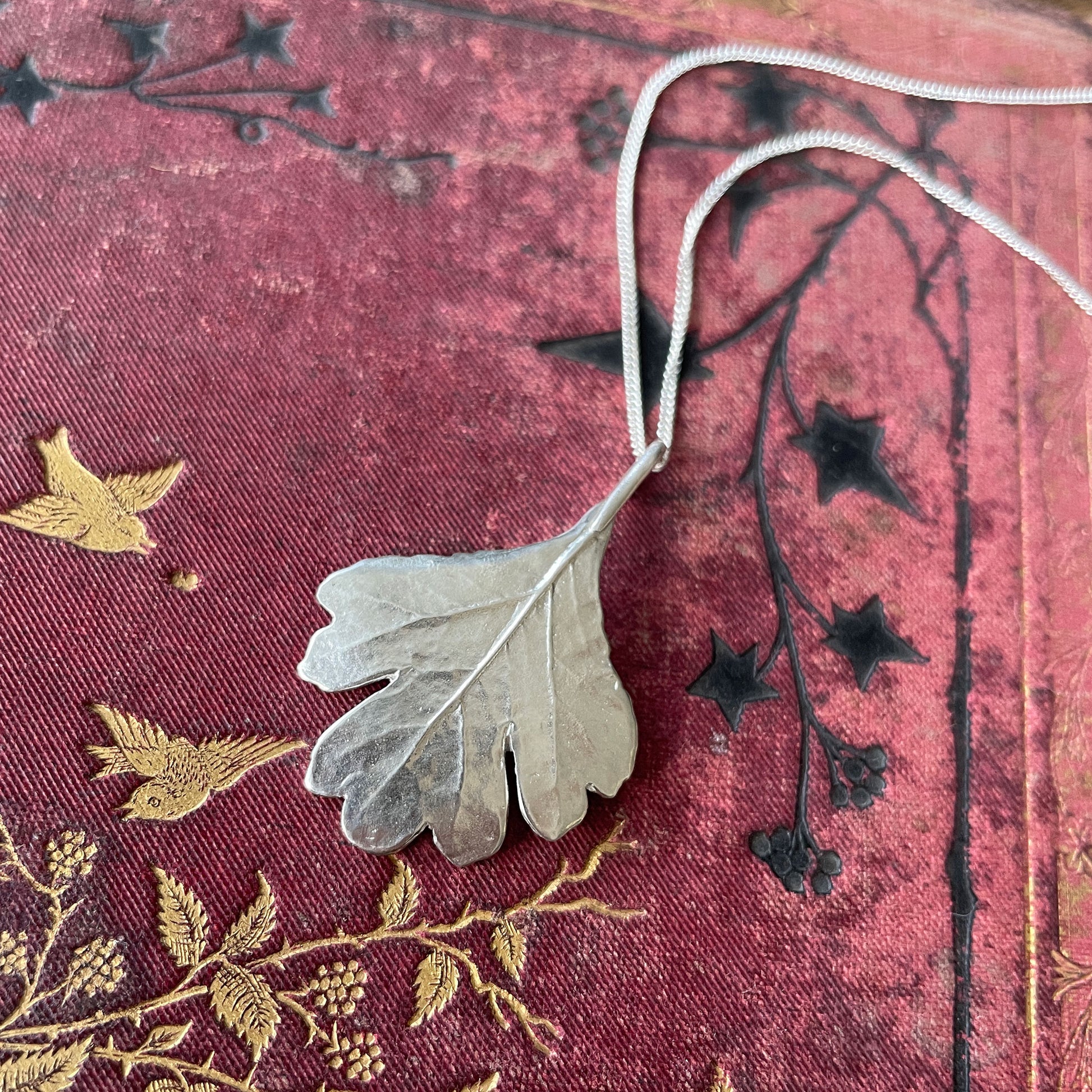 woodland hawthorn pendant by Notion Jewellery
