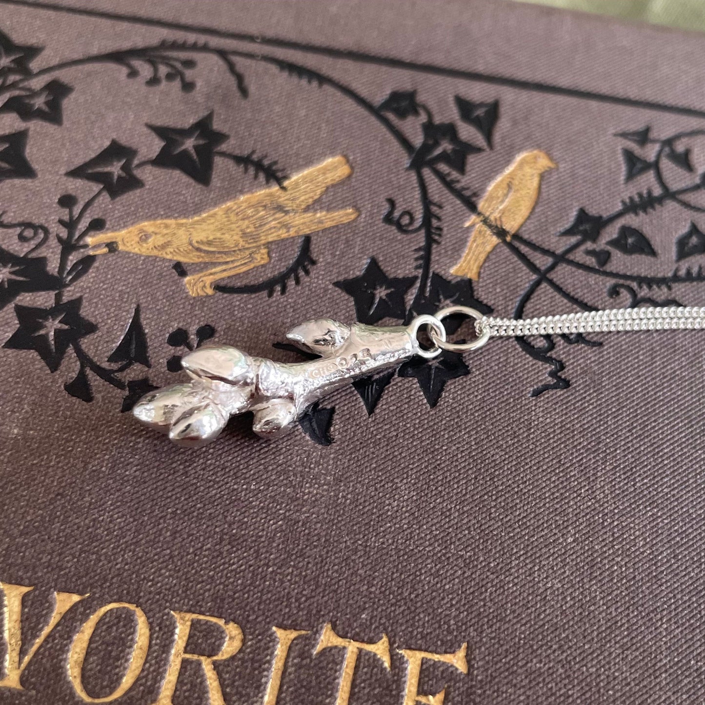 Micklefield Hall Oak Twig Bud Pendant