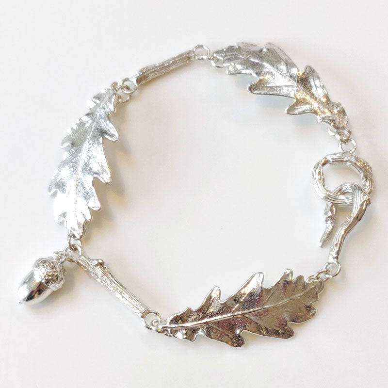 Multi leaf oak leaf bracelet