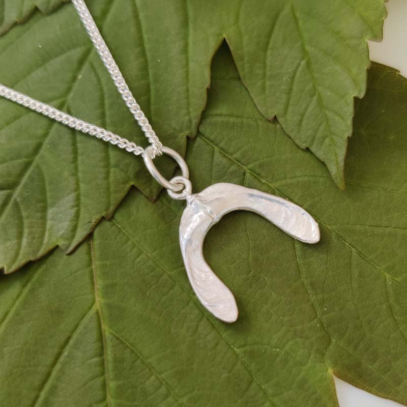 Small sycamore seed pendant