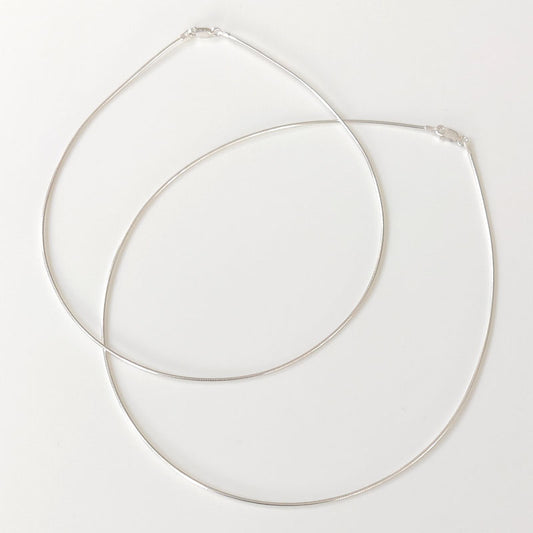 1.2mm Omega neck rings 16 and 18 inches
